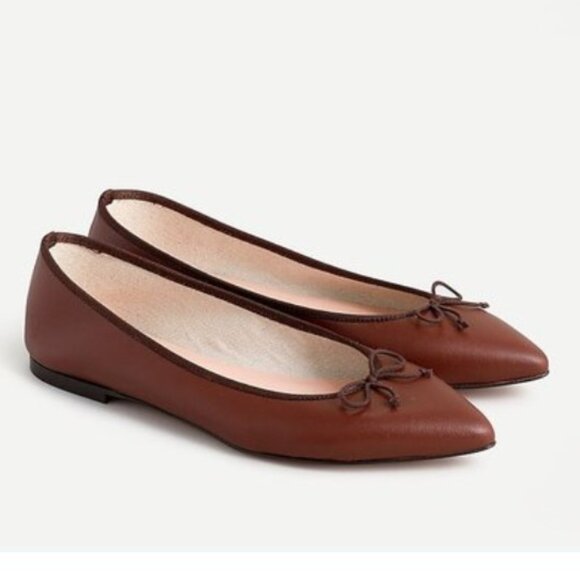 NWT Leather Ballet Flats - Picture 2 of 5